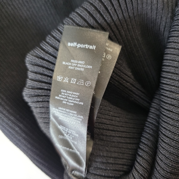 SELF-PORTRAIT Sweetheart-Neck Ribbed-Knit bodycon  Midi Dress - Picture 9 of 16